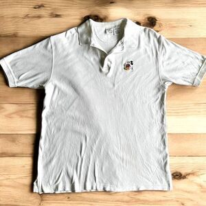 Vintage The Disney Store Original Mickey Mouse Embroidered White Polo Shirt